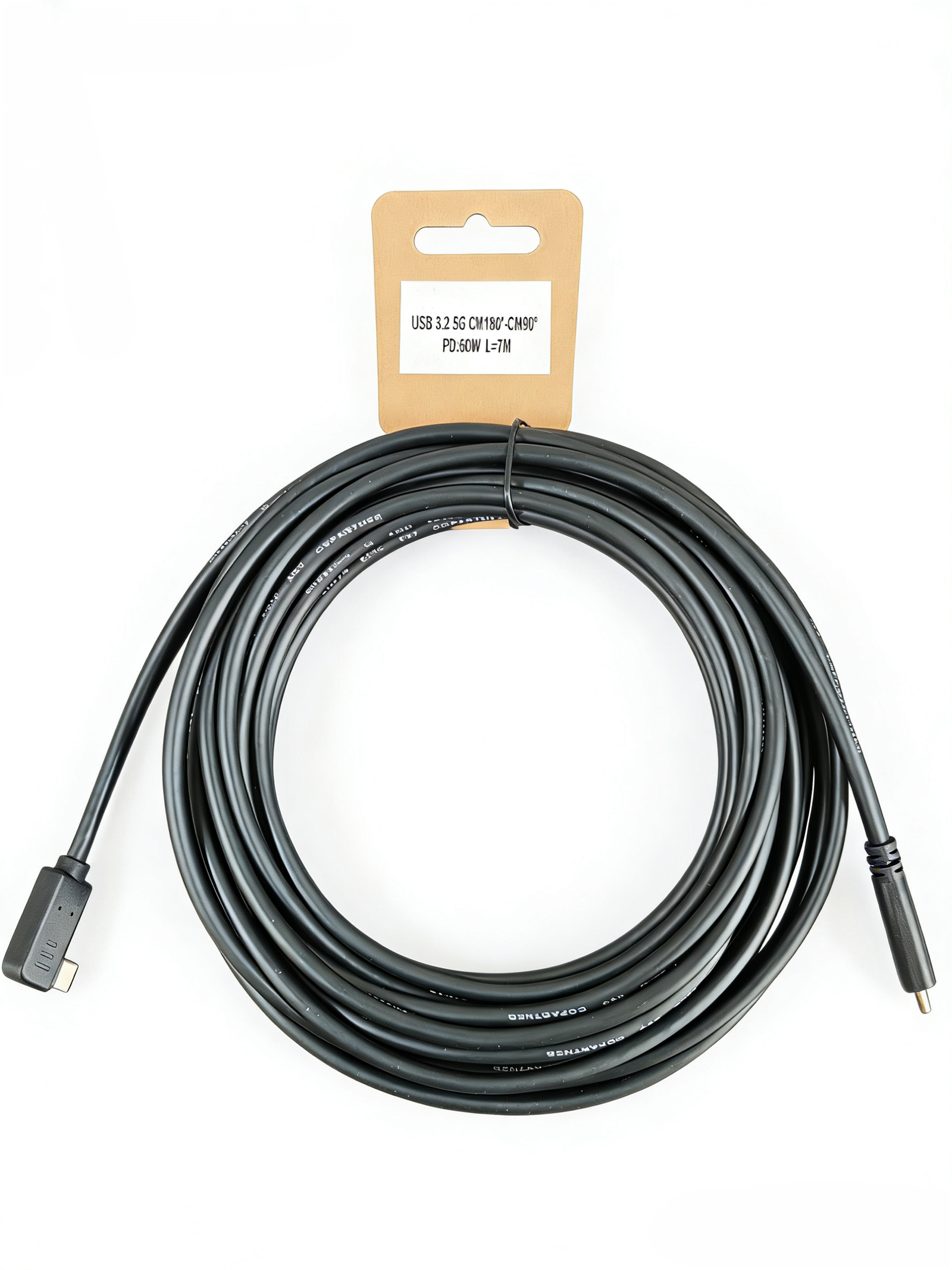 USB 3.2 5G CM180°-CM90° 60W Power Delivery Cable - Image 2
