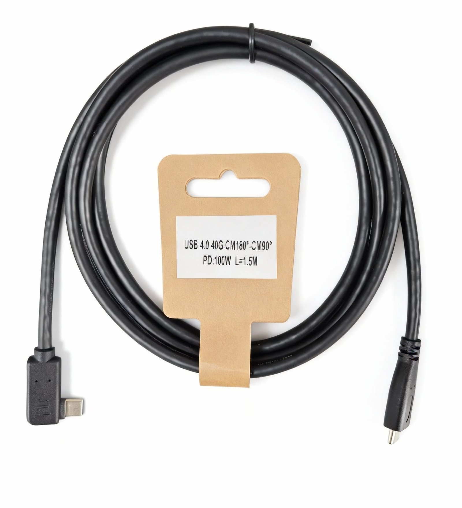 USB 4.0 40G CM180°-CM90° PD100W Cable