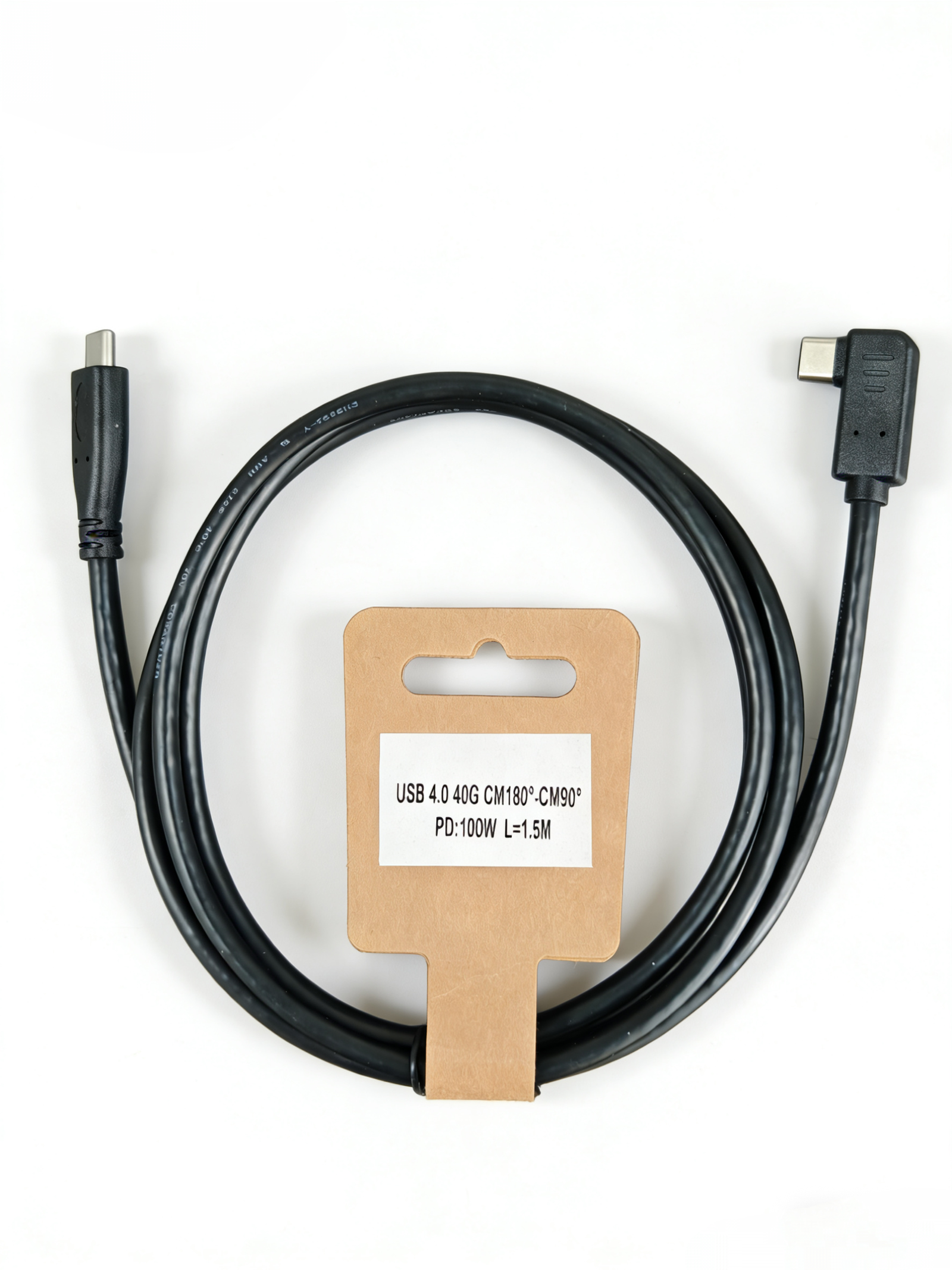 USB 4.0 40G CM180°-CM90° PD100W Cable - Image 2