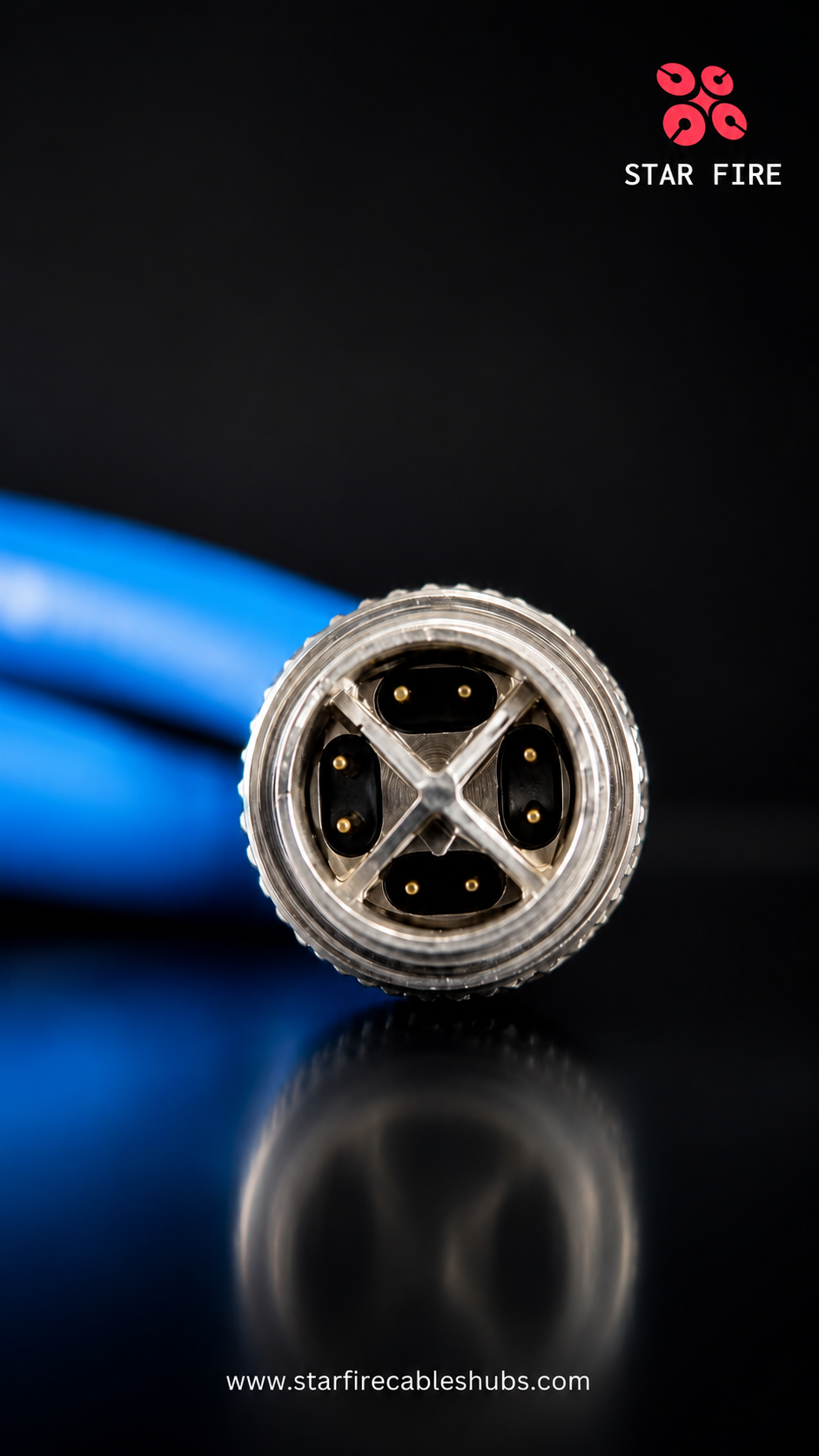 M12 8-Pin X-Code Male to RJ45 CAT6A Industrial Ethernet Cable