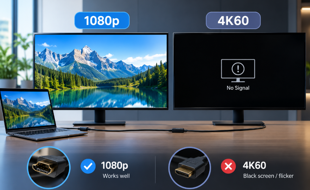 Why HDMI Works at 1080p but Fails at 4K60